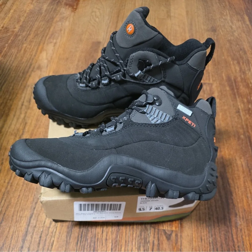 XPETI Thermator 6 Boots Women's Sz 9.5 High-Top Waterproof Outdoor Hiking Black